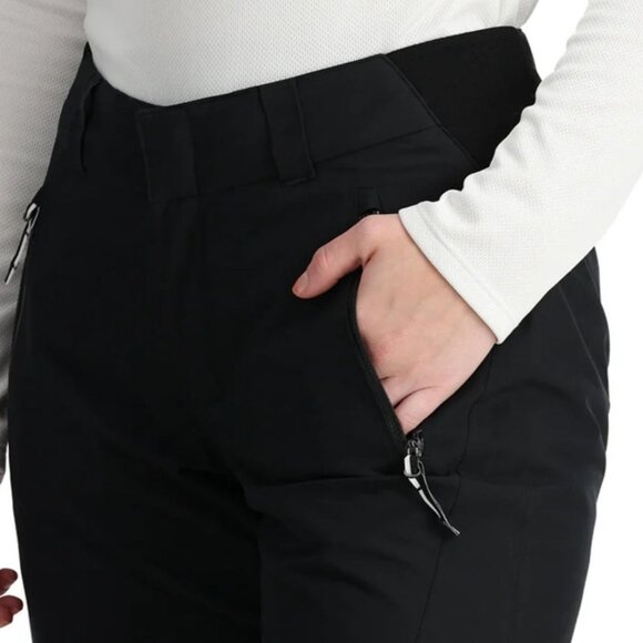 NWT SPYDER Winner GORE-TEX Insulated Ski Pants 18 18R Black Snowboard Snow - Picture 9 of 12